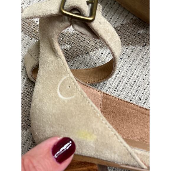 Soludos suede leather Gemma 3” Sand Heels, size 8, MSRP $ 149 - Picture 10 of 15